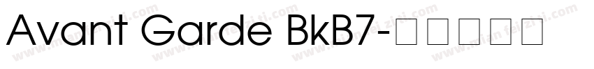 Avant Garde BkB7字体转换